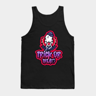 Evil Clown Trick or Treat Tank Top